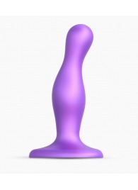 Фиолетовая насадка Strap-On-Me Dildo Plug Curvy size S - Strap-on-me - купить с доставкой в Мурманске
