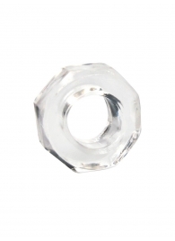 Прозрачное эрекционное кольцо в форме гайки - Sex Expert - в Мурманске купить с доставкой