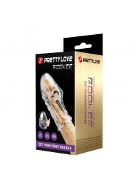 Прозрачная насадка на пенис Booker - 8 см. - Baile - в Мурманске купить с доставкой