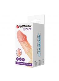 Телесная насадка на пенис Booker - 8 см. - Baile - в Мурманске купить с доставкой