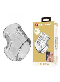 Прозрачная насадка на пенис и мошонку - Baile - в Мурманске купить с доставкой