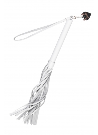 Белая кожаная плеть - 50 см. - Pecado - купить с доставкой в Мурманске