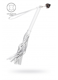 Белая кожаная плеть - 50 см. - Pecado - купить с доставкой в Мурманске