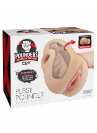 Телесный мастурбатор-вагина Pussy Pounder Squeeze Stroker - Pipedream - в Мурманске купить с доставкой