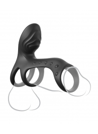 Черная насадка на пенис Ultimate Couples Cage Pro - Pipedream - в Мурманске купить с доставкой