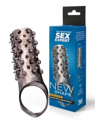 Дымчатая насадка на пенис с шипами и выпуклостями - 12,5 см. - Sex Expert - в Мурманске купить с доставкой