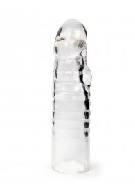 Прозрачная закрытая насадка на член - 15 см. - Sex Expert - в Мурманске купить с доставкой