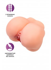 Реалистичный мастурбатор в форме попки с 2 любовными входами - No Name - в Мурманске купить с доставкой