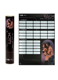 Плакат для двоих со скретч-слоем «БДСМ» - Сима-Ленд - купить с доставкой в Мурманске