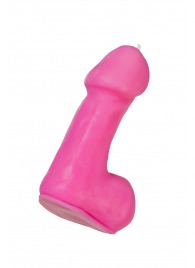 Розовая свеча в форме пениса - 47 гр. - Pecado - купить с доставкой в Мурманске