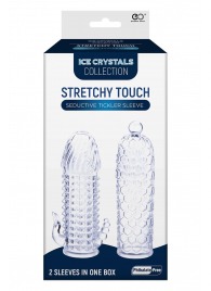 Набор из 2 прозрачных насадок на член Seductive Tickler Sleeves Set - NMC - в Мурманске купить с доставкой
