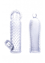 Набор из 2 прозрачных насадок на член Seductive Tickler Sleeves - NMC - в Мурманске купить с доставкой