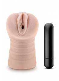 Телесный мастурбатор-вагина Ayumi с вибрацией - Blush Novelties - в Мурманске купить с доставкой