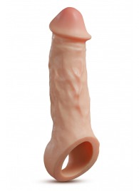 Телесная насадка-удлинитель Intrepid 9.25 Inch Realistic Penis Extender Sleeve - 23,5 см. - Blush Novelties - в Мурманске купить с доставкой