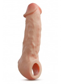Телесная насадка-удлинитель Intrepid 9.25 Inch Realistic Penis Extender Sleeve - 23,5 см. - Blush Novelties - в Мурманске купить с доставкой