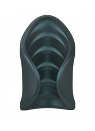 Серый сквозной мастурбатор с вибрацией Manwan Starter - Manwan - в Мурманске купить с доставкой