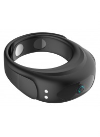 Черное эрекционное виброкольцо на ремешках - Boys of Toys - в Мурманске купить с доставкой