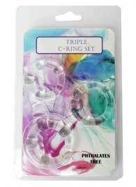 Набор из 3 эрекционных прозрачных колец - Boys of Toys - в Мурманске купить с доставкой