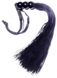 Черная силиконовая плетка - 25,4 см. - Boys of Toys - купить с доставкой в Мурманске