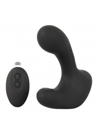 Черная анальная вибропробка с функцией расширения RC Butt Plug with 3 functions - Orion - в Мурманске купить с доставкой