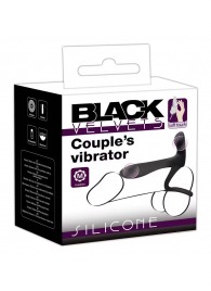 Черная насадка на член с вибрацией Couple’s Vibrator - Orion - в Мурманске купить с доставкой