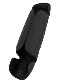 Черный вибромастурбатор с трехточечной стимуляцией Penis Trainer with 3 Point Stimulation - Orion - в Мурманске купить с доставкой