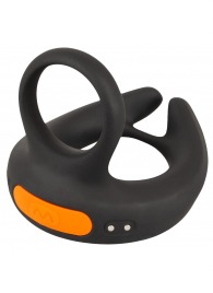 Черный вибростимулятор мошонки RC Scrotum Stimulator with Vibration - Orion - в Мурманске купить с доставкой