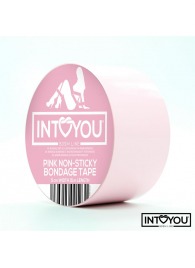 Розовый скотч для фиксации Non-Sticky Bondage Tape - 15 м. - Intoyou - купить с доставкой в Мурманске