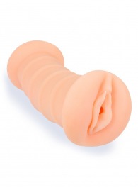 Телесный двусторонний мастурбатор с вибропулей и эрекционными кольцами в комплекте - Sexy Girl - в Мурманске купить с доставкой