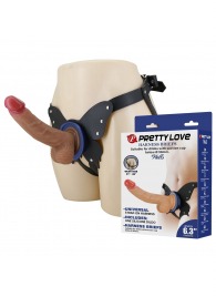 Поясной страпон Wells: трусики в форме бабочки и фаллоимитатор-насадка - Baile - купить с доставкой в Мурманске