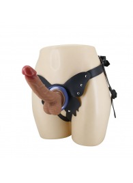 Поясной страпон Wells: трусики в форме бабочки и фаллоимитатор-насадка - Baile - купить с доставкой в Мурманске