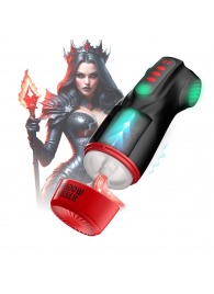 Интерактивный мастурбатор Raven с вакуумом, вибрацией и подсветкой - Shots Media BV - в Мурманске купить с доставкой