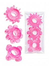 Комплект из 3 розовых эрекционных колец - Erowoman-Eroman - в Мурманске купить с доставкой