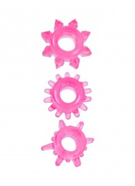 Комплект из трех розовых эрекционных колец - Erowoman-Eroman - в Мурманске купить с доставкой