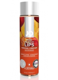 Лубрикант на водной основе с ароматом персика JO Flavored Peachy Lips - 120 мл. - System JO - купить с доставкой в Мурманске