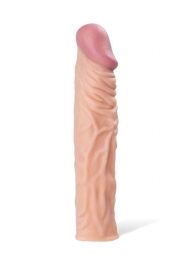 Насадка с ярко выраженной головкой и рельефным стволом - 19 см. - A-toys - в Мурманске купить с доставкой