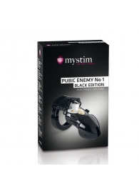 Пояс верности с электростимуляцией Mystim Pubic Enemy No1 Black Edition - MyStim - купить с доставкой в Мурманске