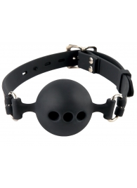 Силиконовый кляп-шар с отверстиями для дыхания Silicone Breathable Ball Gag Small - Pipedream - купить с доставкой в Мурманске