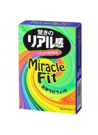 Презервативы Sagami Xtreme Miracle Fit - 5 шт. - Sagami - купить с доставкой в Мурманске