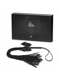 Чёрная плётка Lilly Whip Bijoux - Bijoux Indiscrets - купить с доставкой в Мурманске