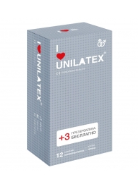 Презервативы с точками Unilatex Dotted - 12 шт. + 3 шт. в подарок - Unilatex - купить с доставкой в Мурманске