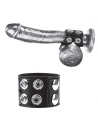 Ремень на член и мошонку 1.5  Cock Ring With Ball Strap - BlueLine - купить с доставкой в Мурманске