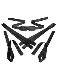 Бондажный набор из сатиновых лент Bordeaux 5 Piece Satin Bondage Set - XR Brands - купить с доставкой в Мурманске