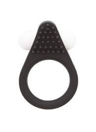 Чёрное эрекционное кольцо LIT-UP SILICONE STIMU RING 1 BLACK - Dream Toys - в Мурманске купить с доставкой