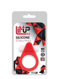 Красное эрекционное кольцо LIT-UP SILICONE STIMU RING 1 RED - Dream Toys - в Мурманске купить с доставкой