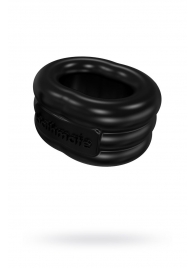 Чёрное эрекционное виброкольцо Stretch - Bathmate - в Мурманске купить с доставкой