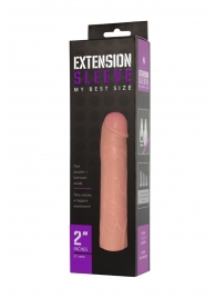 Насадка-удлинитель Extension sleeve телесного цвета - 18,5 см. - Sitabella - в Мурманске купить с доставкой