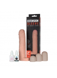 Насадка-удлинитель Extension sleeve с подхватом мошонки - 19 см. - Sitabella - в Мурманске купить с доставкой