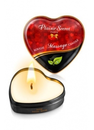 Массажная свеча с нейтральным ароматом Bougie Massage Candle - 35 мл. - Plaisir Secret - купить с доставкой в Мурманске