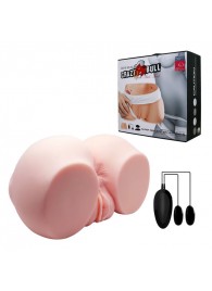 Телесный мастурбатор с двумя любовными тоннелями и вибрацией - Baile - в Мурманске купить с доставкой